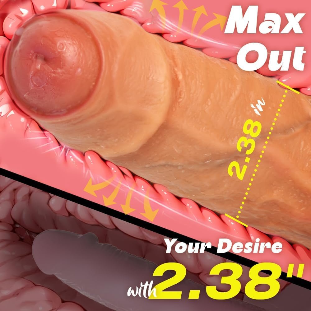 UncutTitan 10” Foreskin Realistic Silicone Dildo with Suction Cup