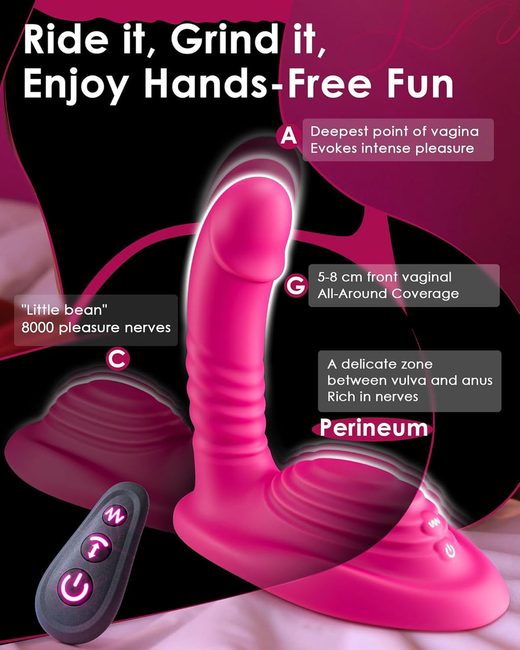 GrindThrone Ride-On Grinder Thrusting Dildo 9×9