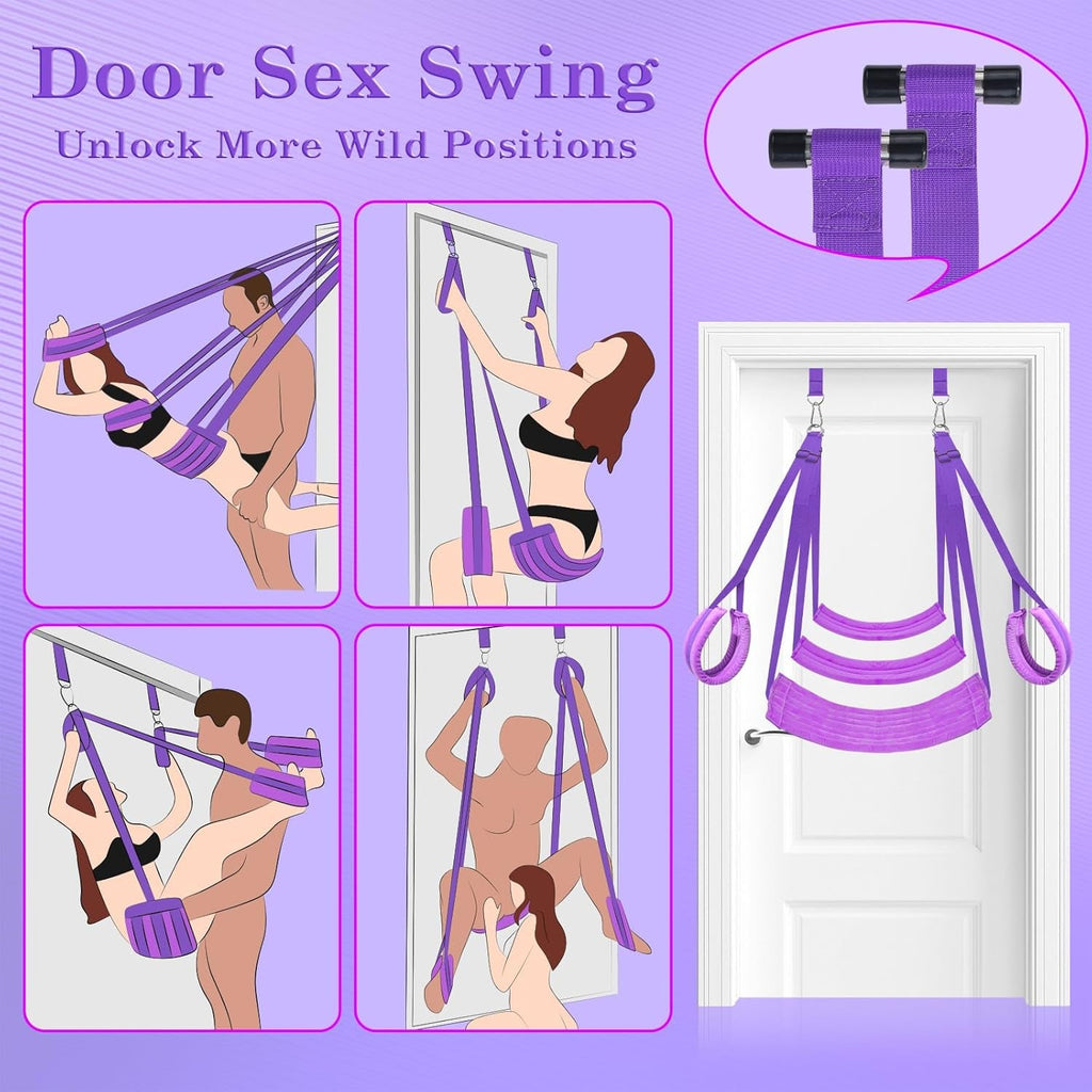 ComfortGrip Door Sex Swing with Cushions & Restraints
