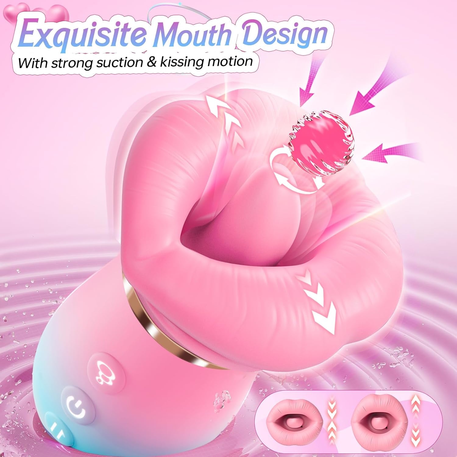 VelouraX AI Mouth Clit Sucker Wand App Waterproof Quiet