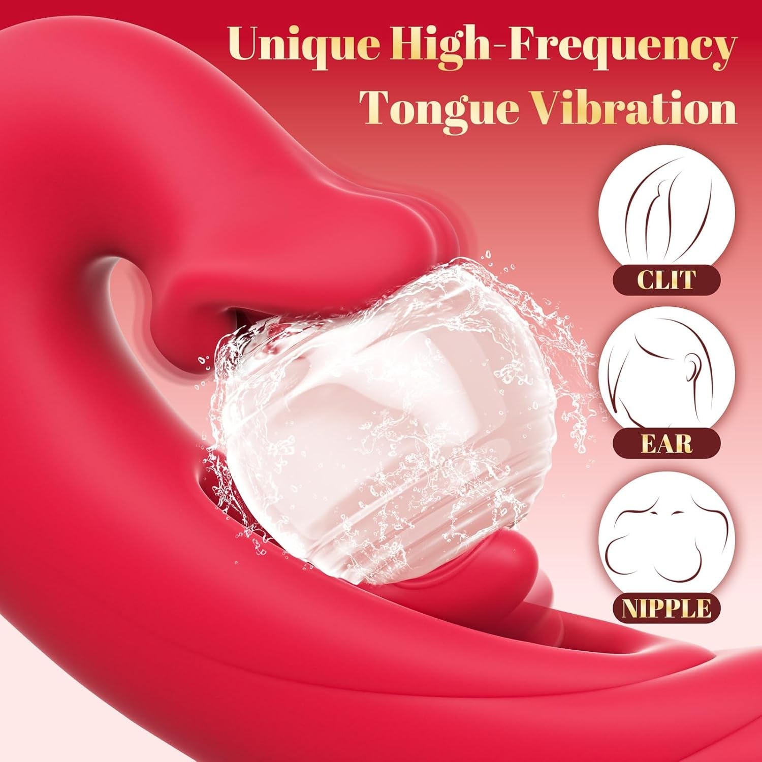 TriMode Rabbit Vibrator 3-in-1 Flapping Tongue 30 Modes