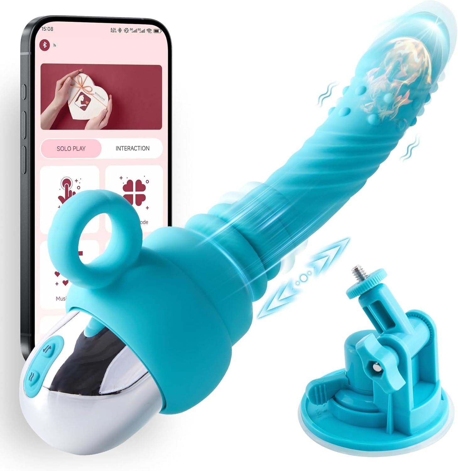 PulseRide Portable Thrusting Dildo with App Control