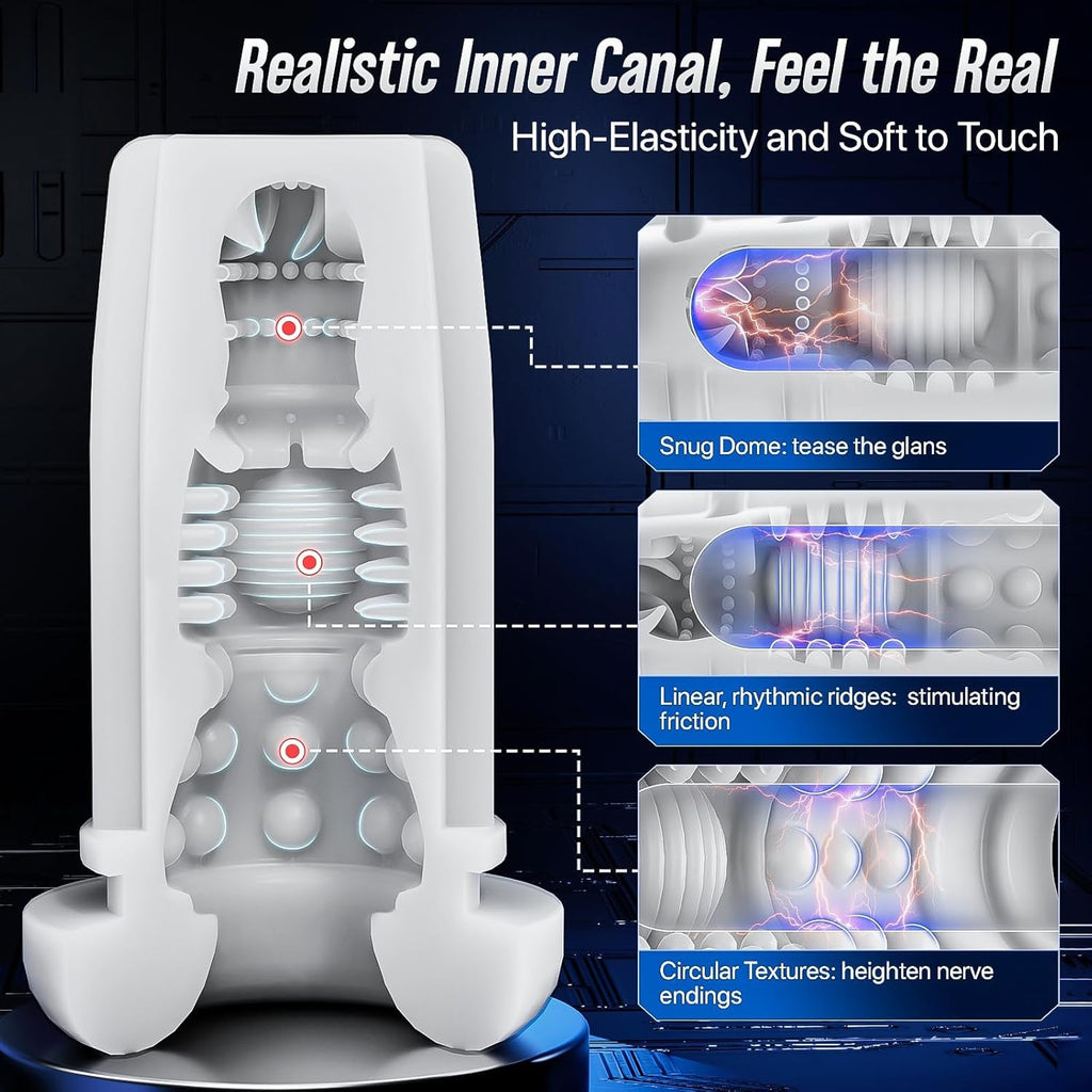 MaxionX AI Male Masturbator Thrust Suction LCD App