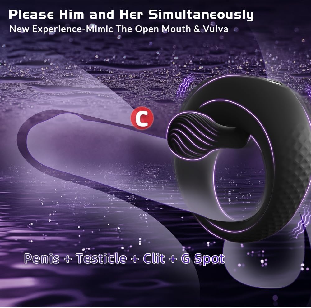PleasureLink 360° Clitoral Stimulation Vibrating Penis Ring