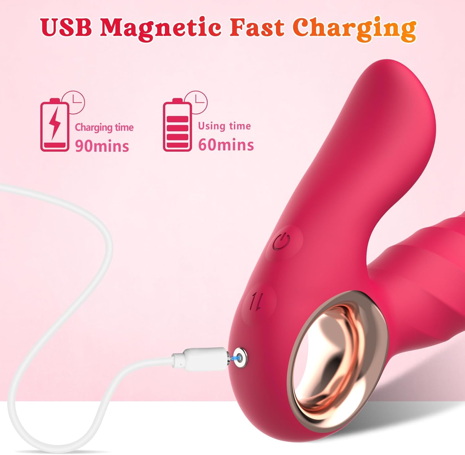 DualMotion 2-in-1 Thrusting & Vibrating G-Spot Clitoral Vibrator | Waterproof & Quiet