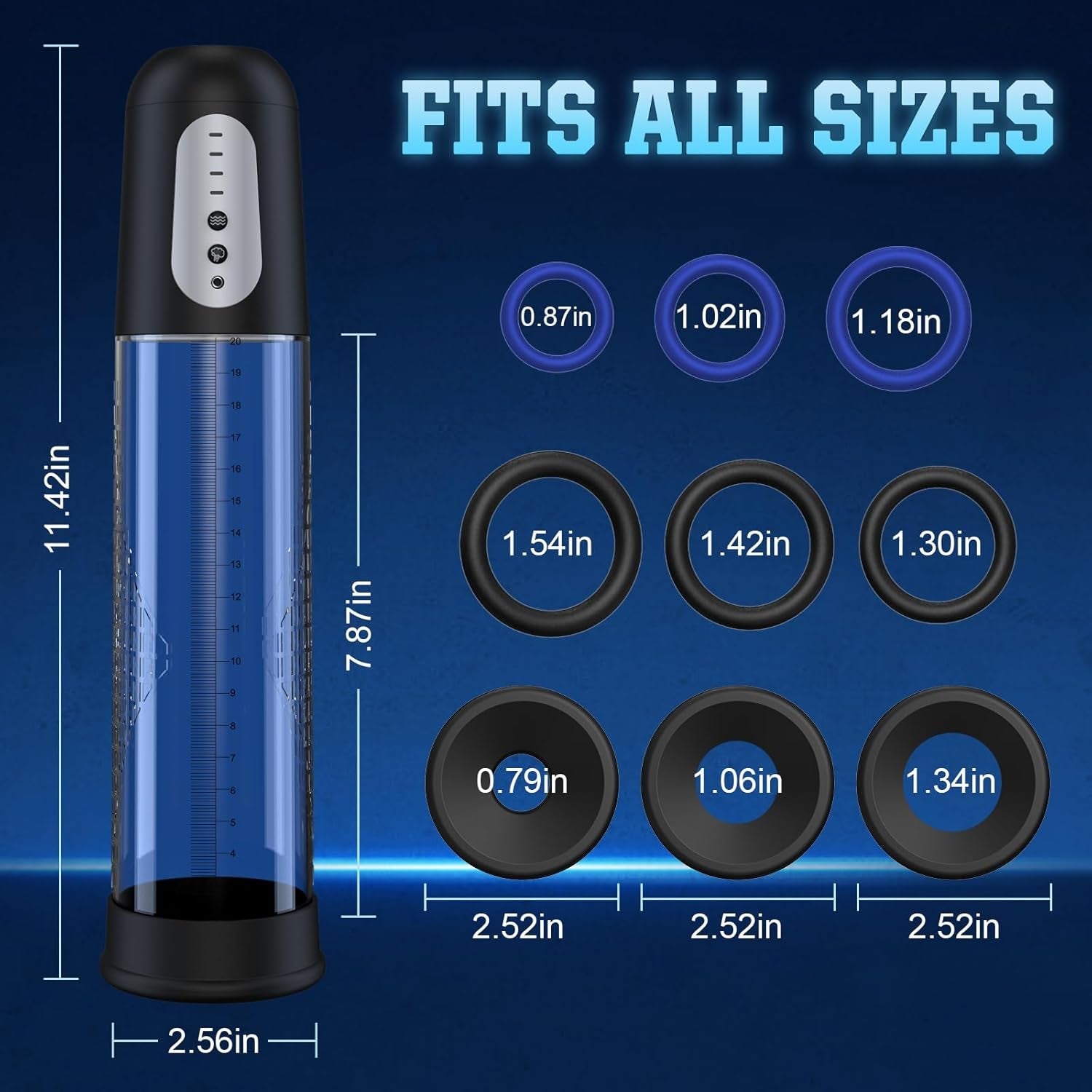 PowerScale Electric Penis Pump with Display & 4 Modes