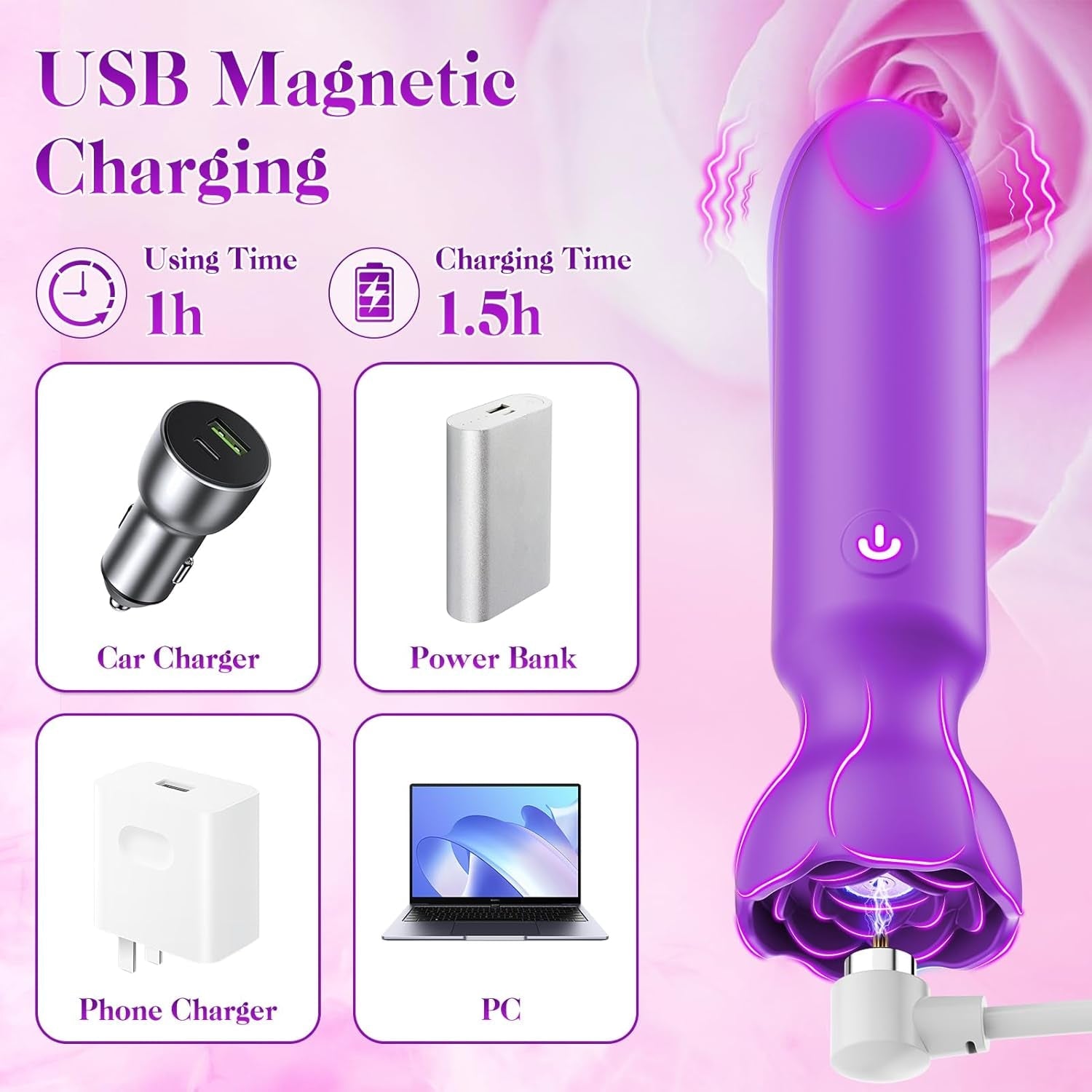VibeLink App Control Bullet Vibrator 9 Modes Waterproof Quiet