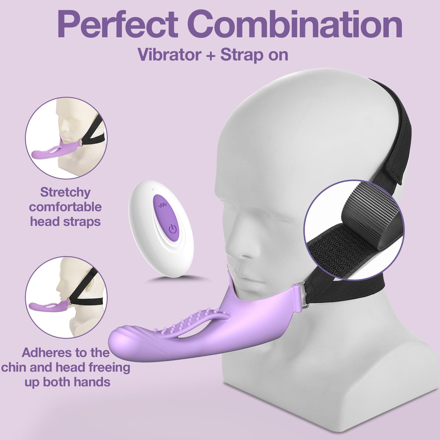 HeadThrill Adjustable Headband Strap-On Vibrator