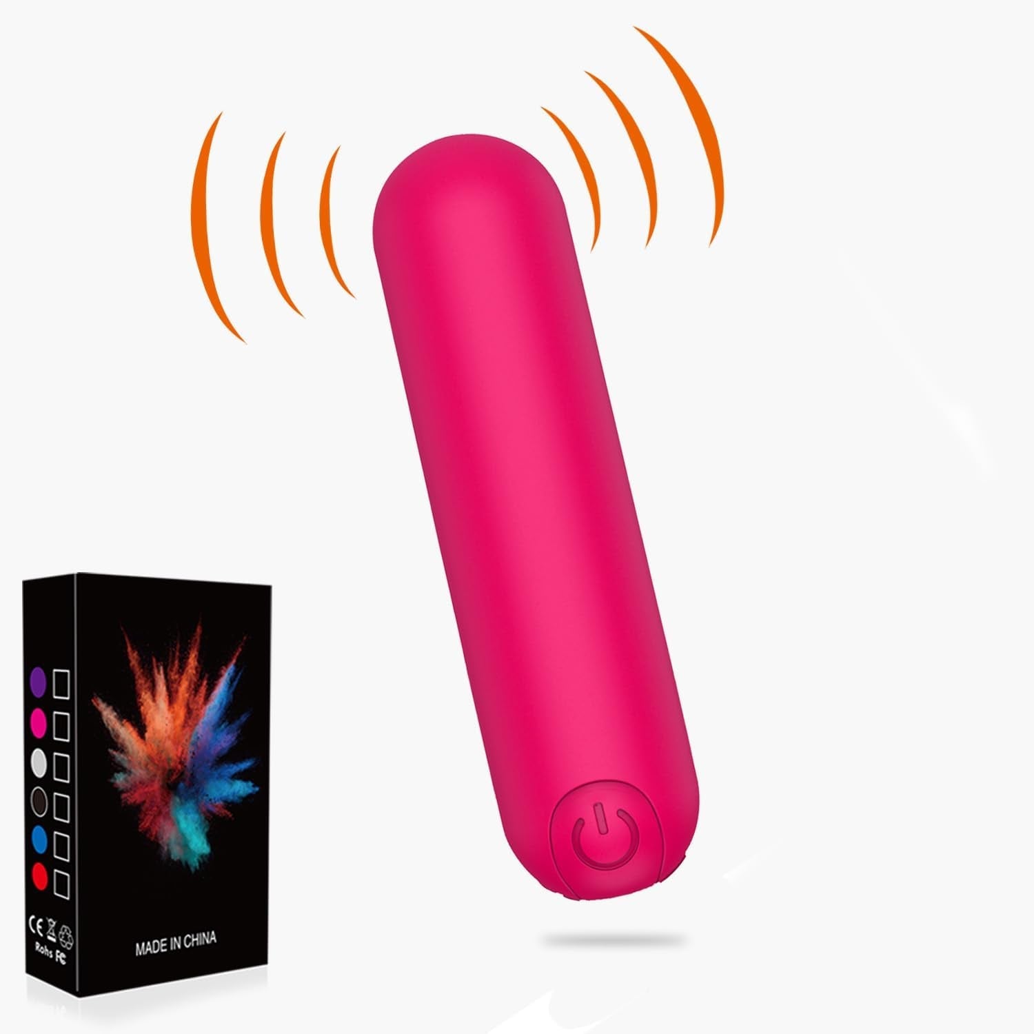 GlowPulse Mini Bullet Vibrator 10 Modes Quiet Waterproof