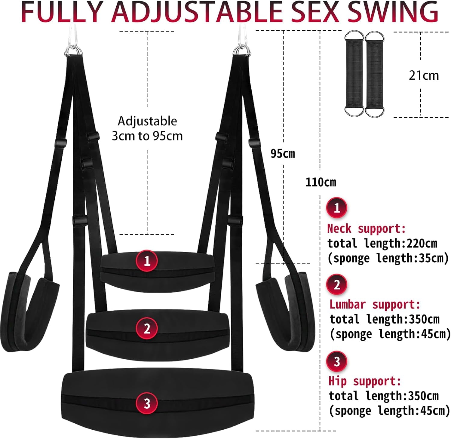 VelvetBond BDSM Door Sex Swing 800lb Cushioned