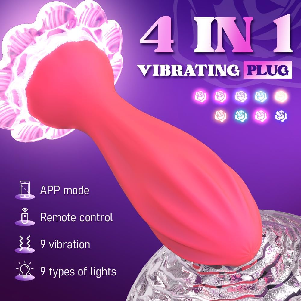 SatinPetal Vibrating Butt Plug