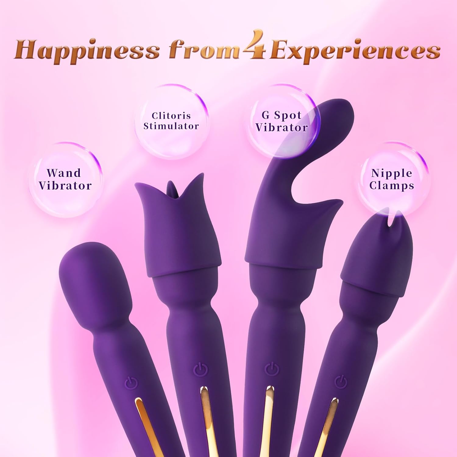 RadiantTide Clitoral Wand Vibrator Kit