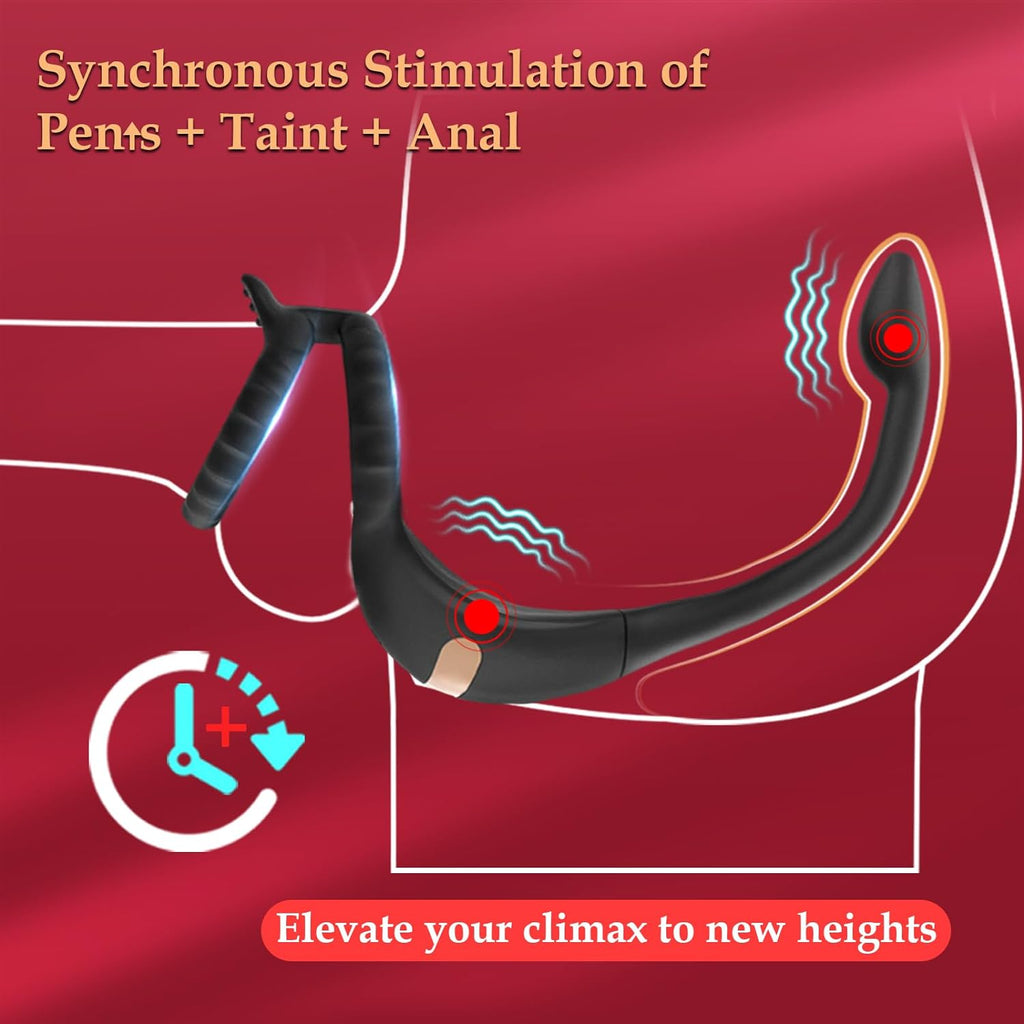 PulsePower Vibrating Penis Ring Taint Stimulator