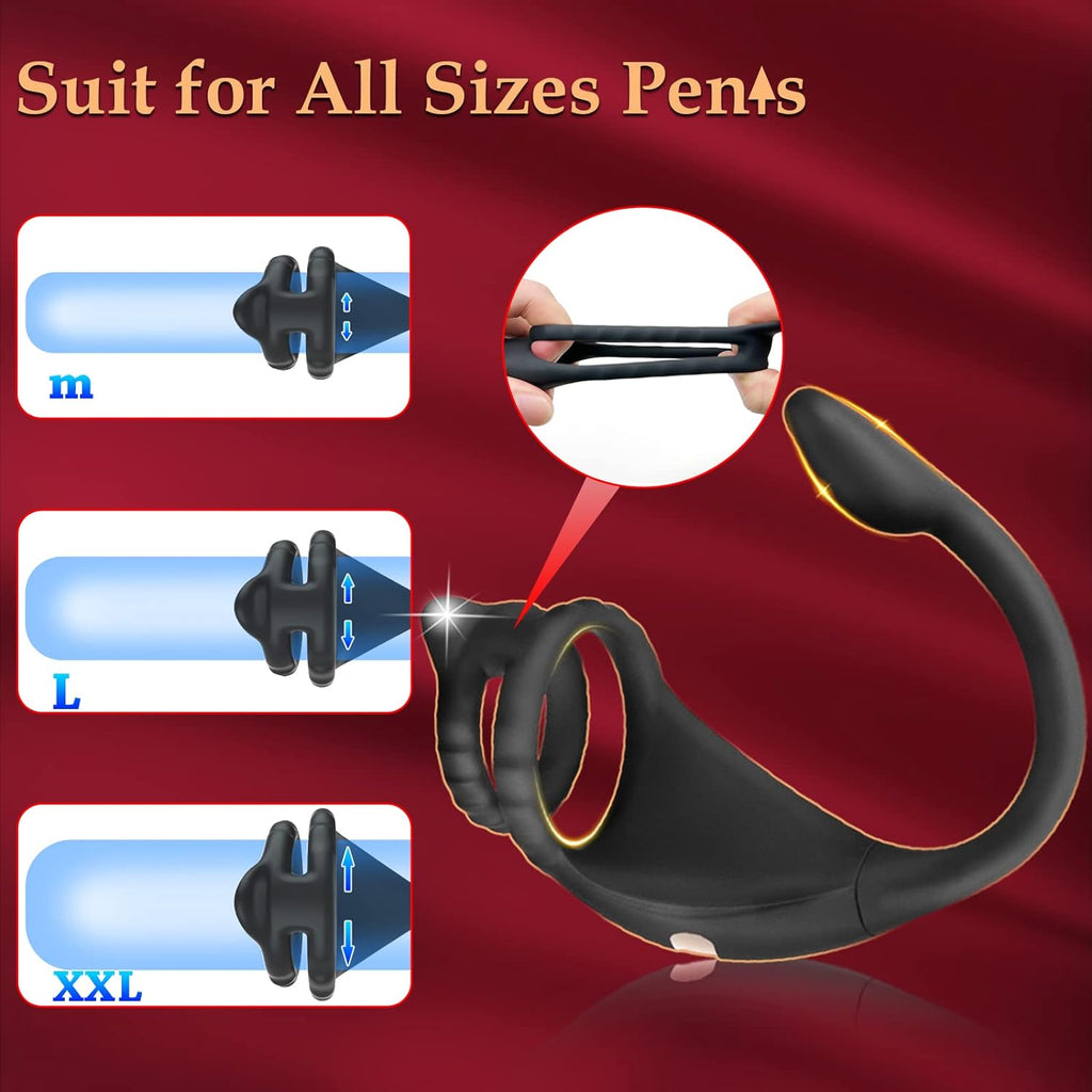 PulsePower Vibrating Penis Ring Taint Stimulator