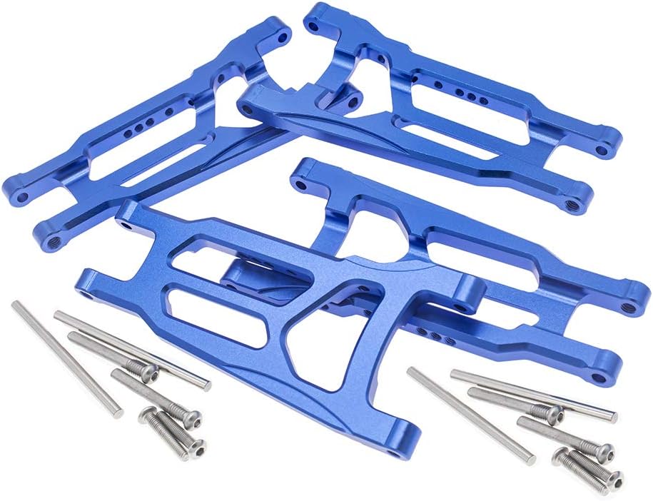 IRonManRc Front & Rear Suspension Arms for Traxxas 1/10 4X4 Slash, Stampede, Rustler 4WD VXL- Replaces Part 3655