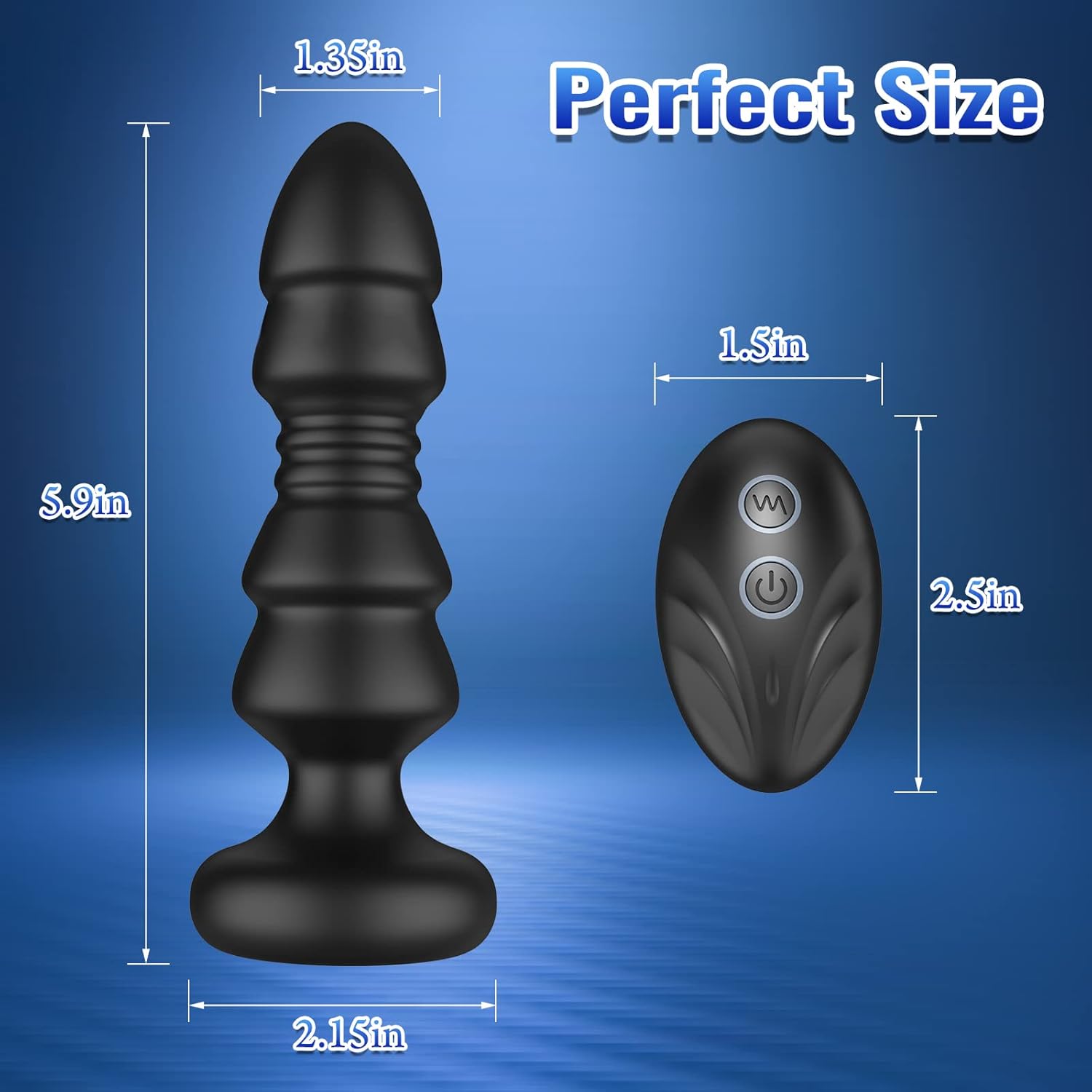 HorizonGrip Remote-Controlled Thrusting Anal Vibrator