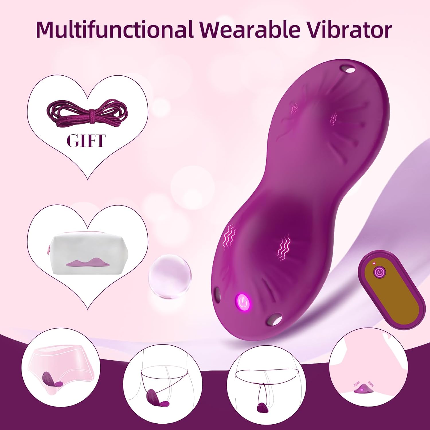 OpalPulse Wearable Panty Vibrator