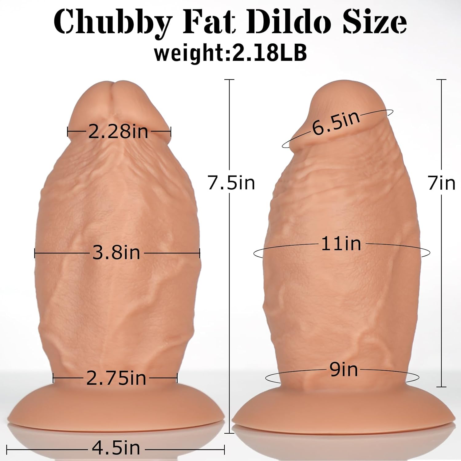 EclipseLust 3.8'' Diameter Thick Dildo