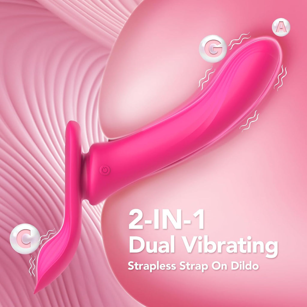 CraveGrip Strap-On Vibrating Dildo