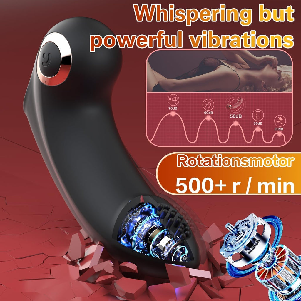 NoirTouch Finger Vibrator 10 Modes Waterproof Quiet Black