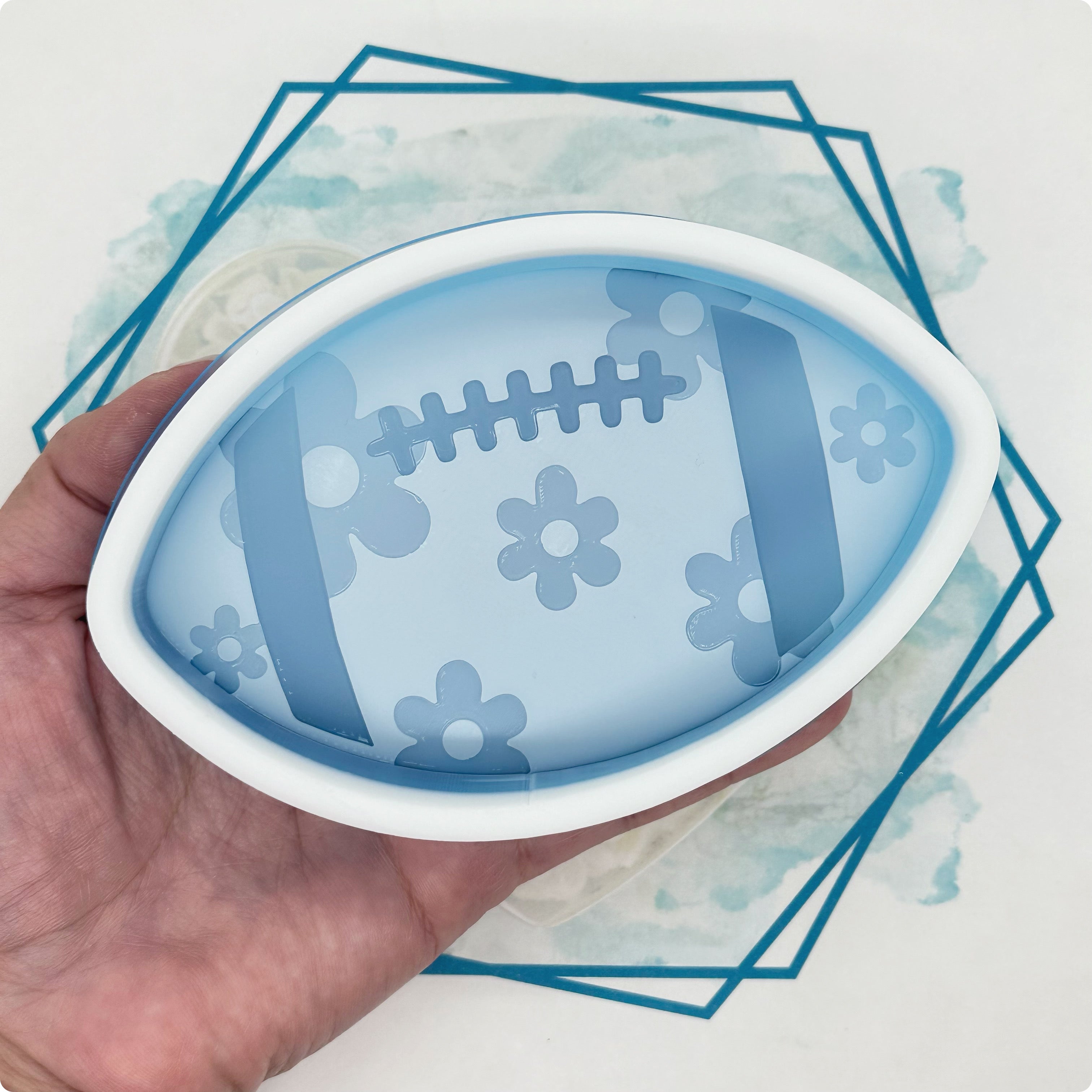 Retro Football Freshie Mold