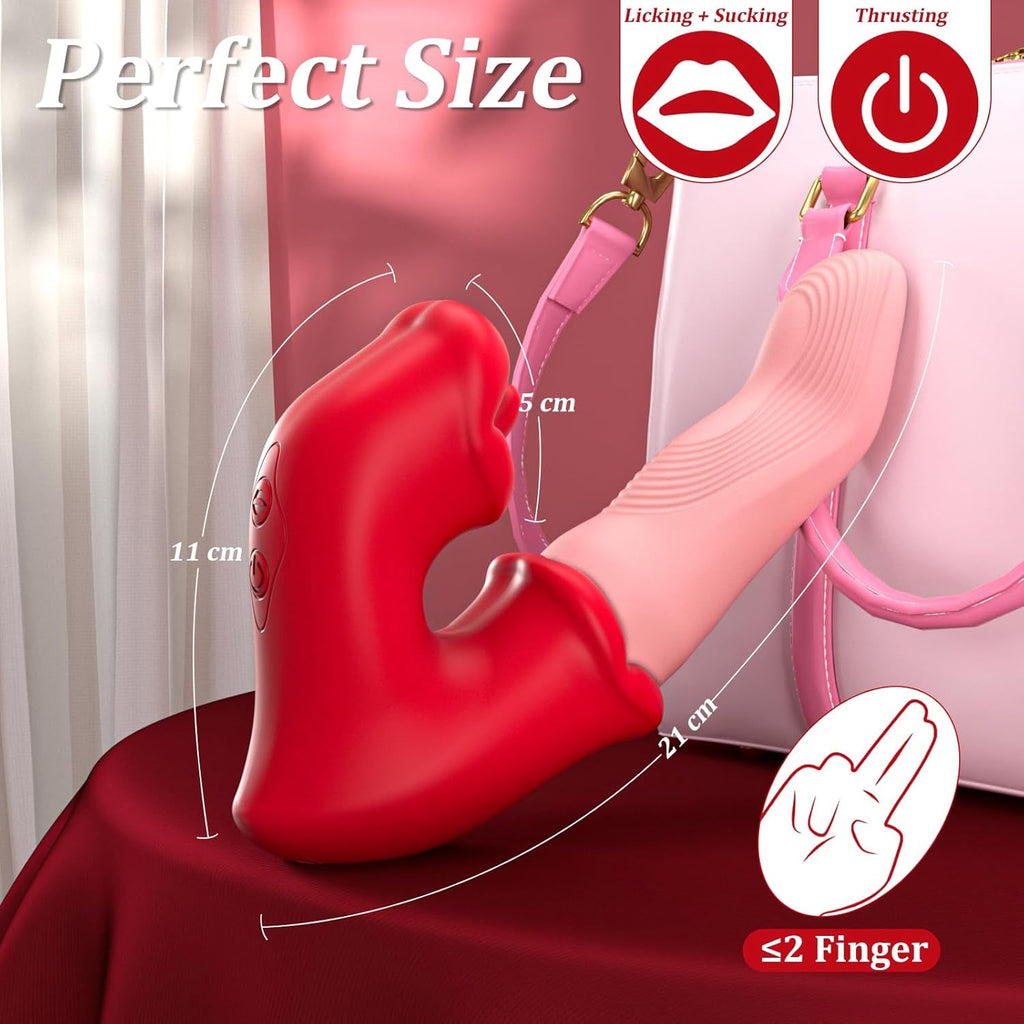 ElyraGlide Tongue Thrust Vibrator 4-in-1 10 Modes G-Spot