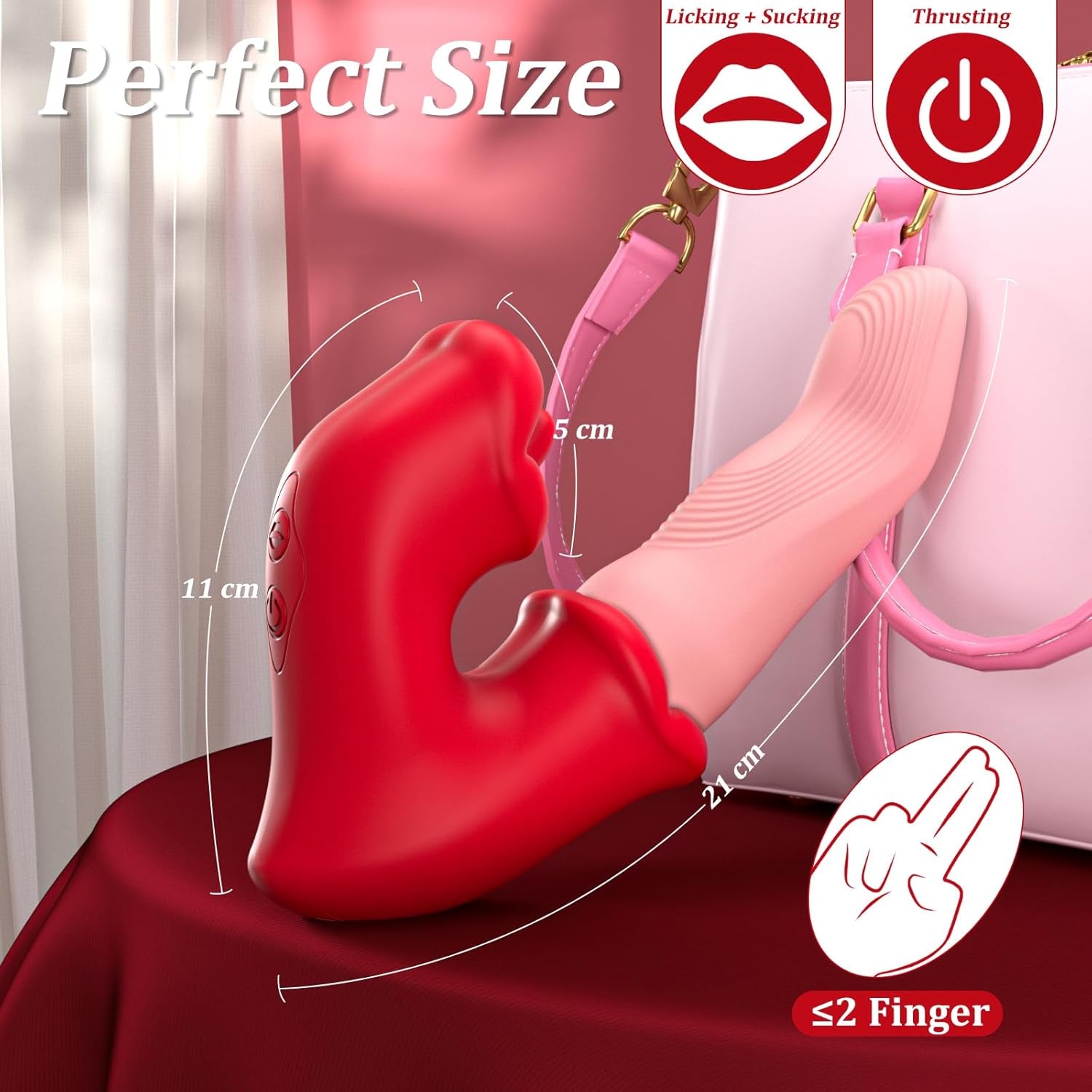 ElyraGlide Tongue Thrust Vibrator 4-in-1 10 Modes G-Spot