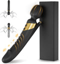 TwinThrive Dual End Wand Vibrator Thrusting Dildo 8+8 Modes