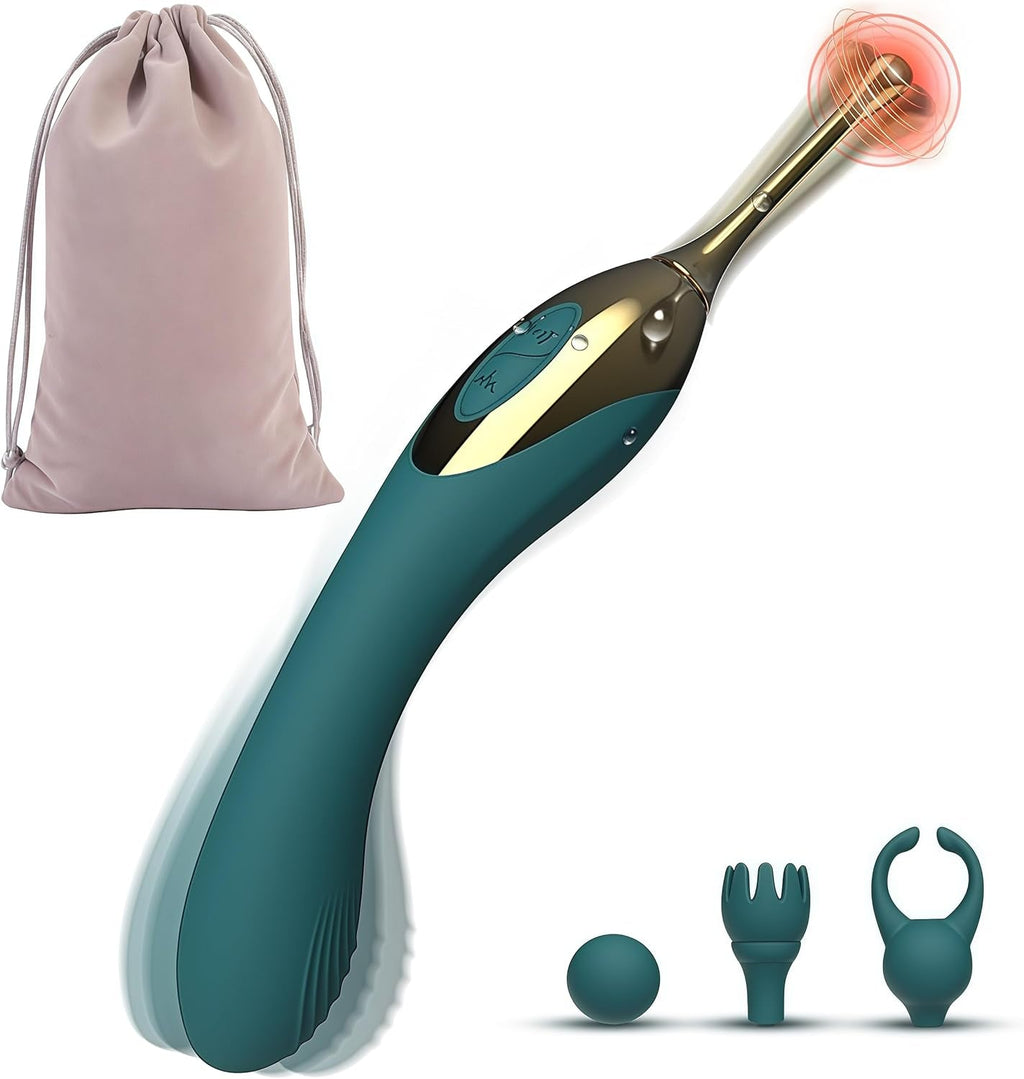 PulseNova Dual-Ended Clitoral G-Spot Vibrator 12 Modes Waterproof