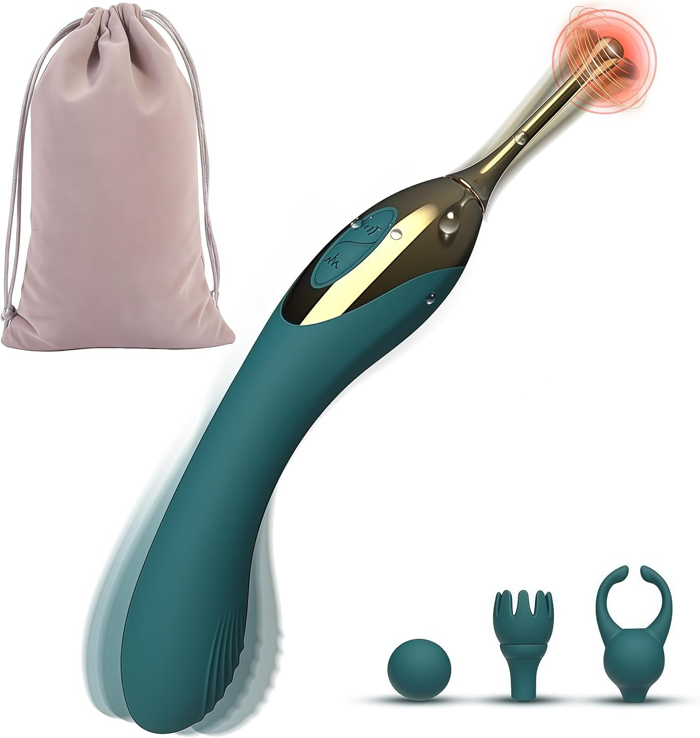 PulseNova Dual-Ended Clitoral G-Spot Vibrator 12 Modes Waterproof
