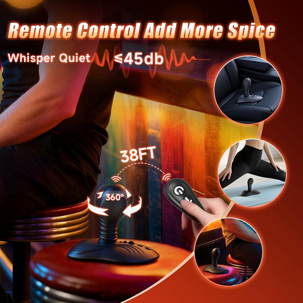 RotyX Prostate Massager Rotating Vibrator Ride Plug