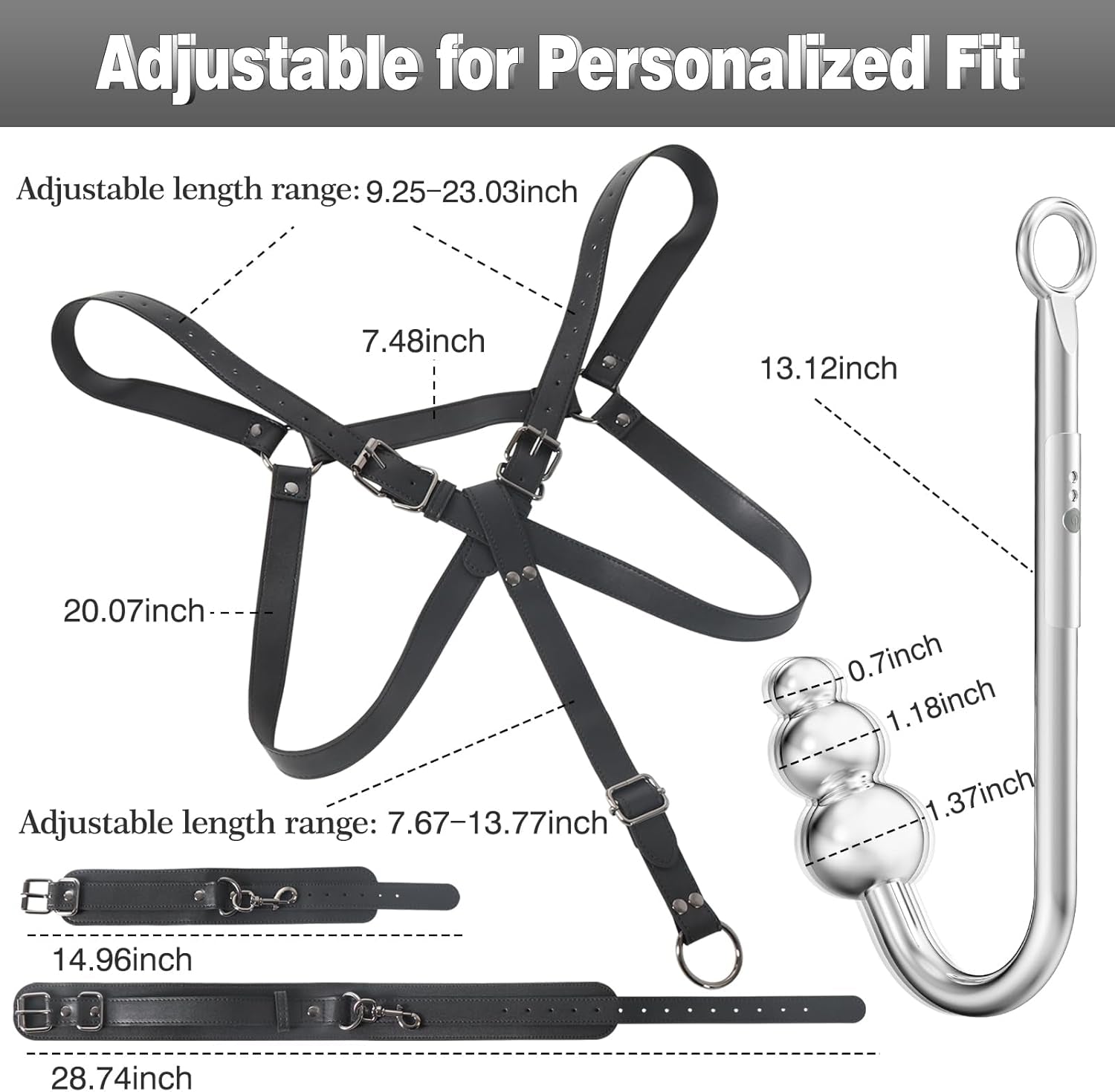 TotalControl Vibrating Anal Hook Sling Restraint Kit