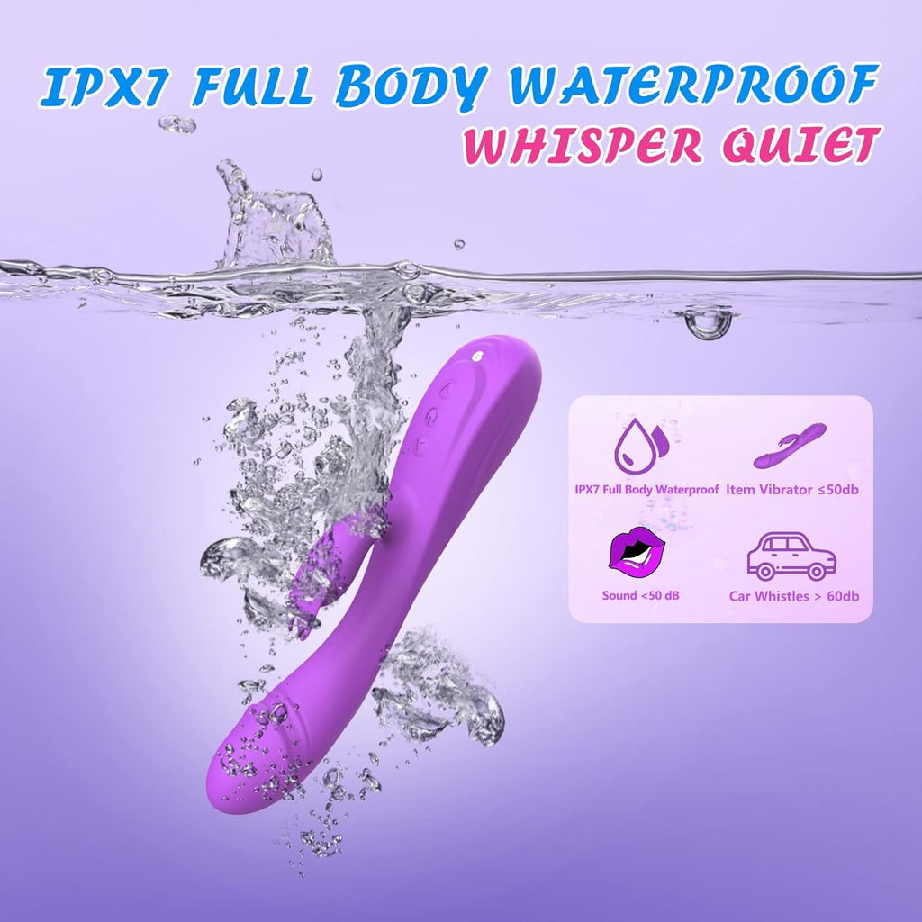 VantaWave Rabbit Vibrator 49 Modes Dual Motor Waterproof