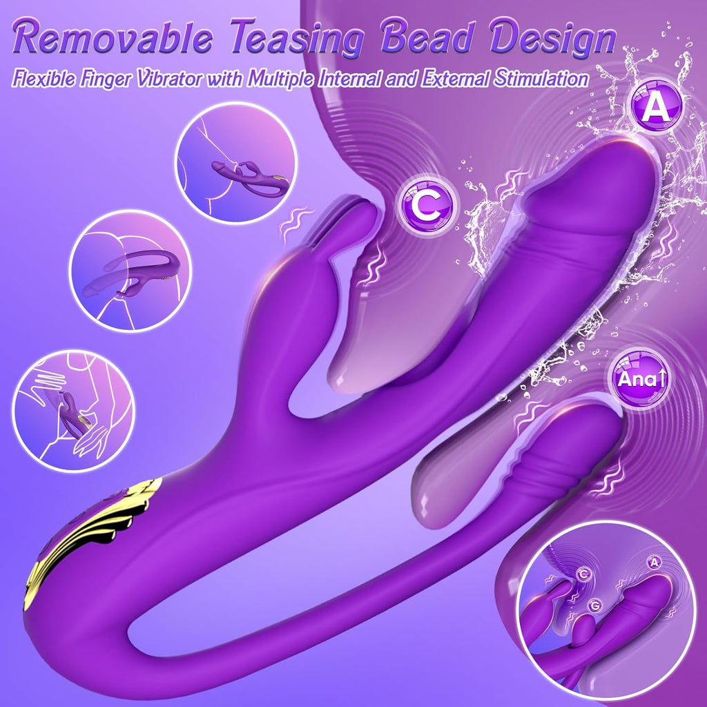 TriNovaX 3-in-1 Rabbit Vibrator 10 Modes
