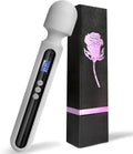 SteelAura 12" Wand Vibrator LCD Display 10 Modes Waterproof