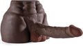 ShadowFlex Black Male Sex Doll Torso 7.5in Dildo 6LB