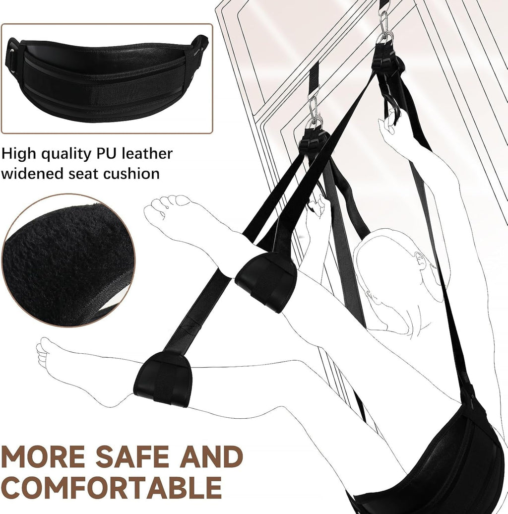 SilvarisX Door Sex Swing with Seat 300lb
