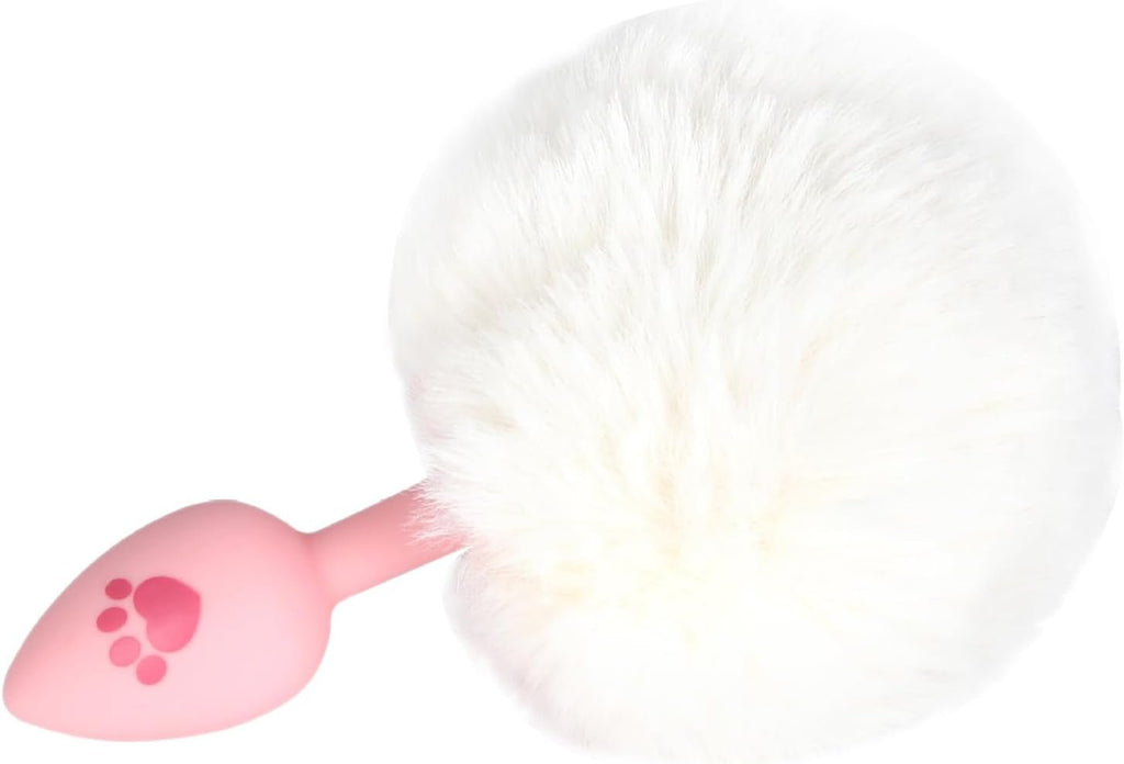 VelvetBunny Bunny Tail Silicone Butt Plug for Beginners