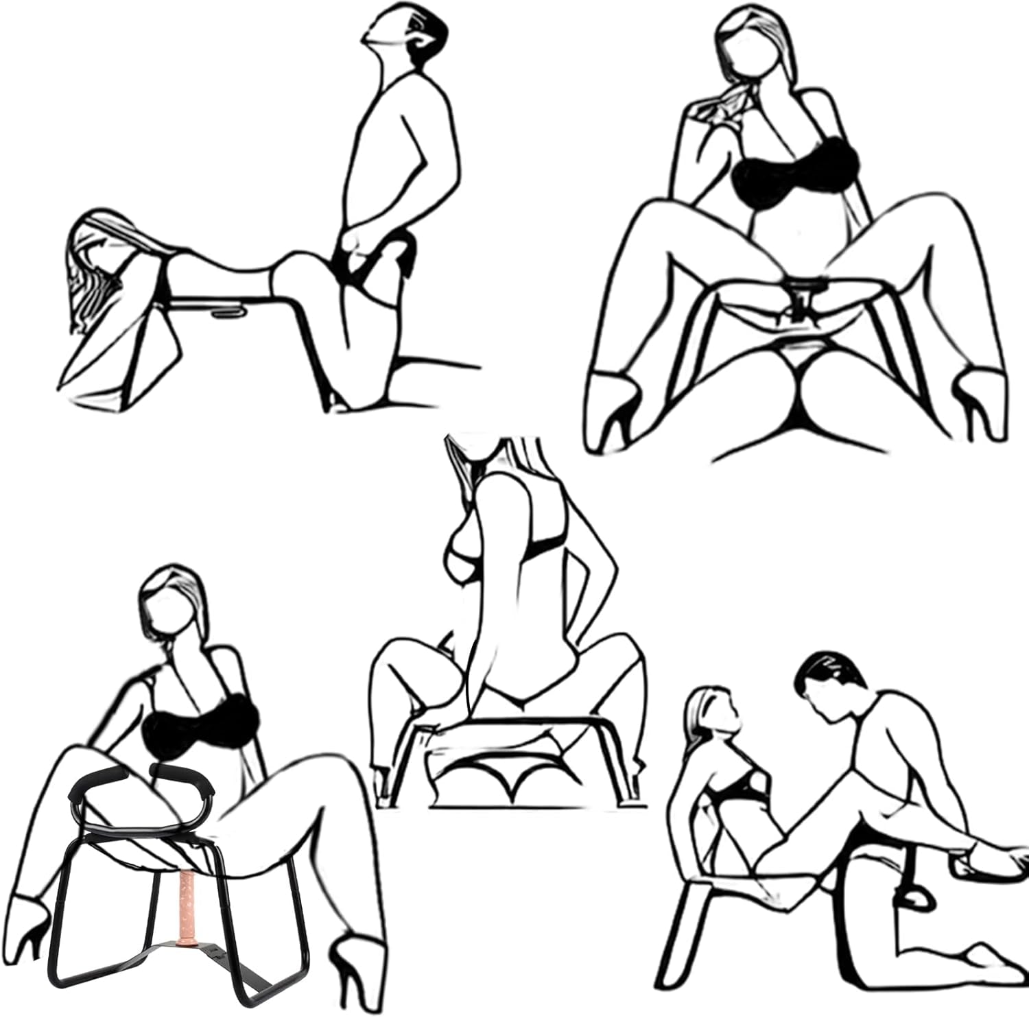 PulseLift Adjustable Sex Position Chair with Support