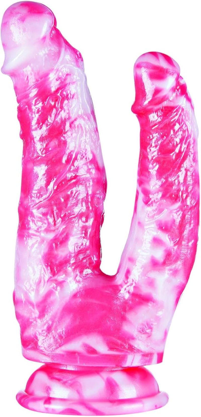 SweetDual 8” Double-Ended Dildo Suction Cup Silicone Toy