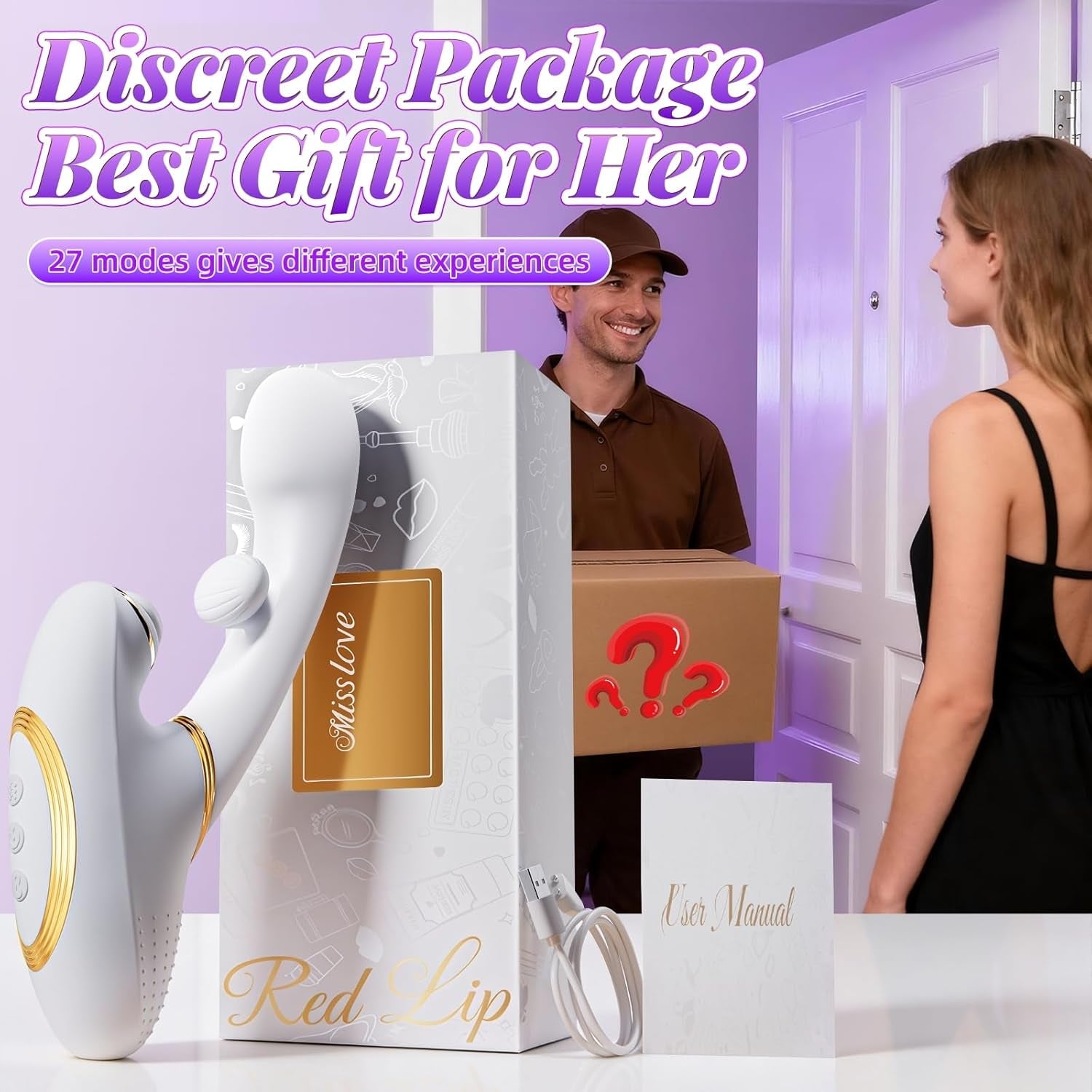 QuadPulse Heating Tapping Rabbit Vibrator