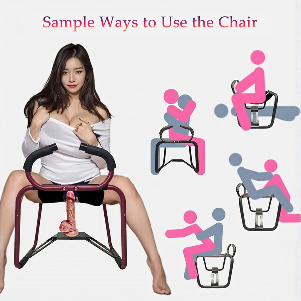 FlexFrame Adjustable Position Aid Chair with Armrests (Red)