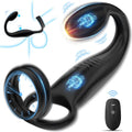 CorePulseX Prostate Massager Cock Ring 10 Modes Remote Silicone