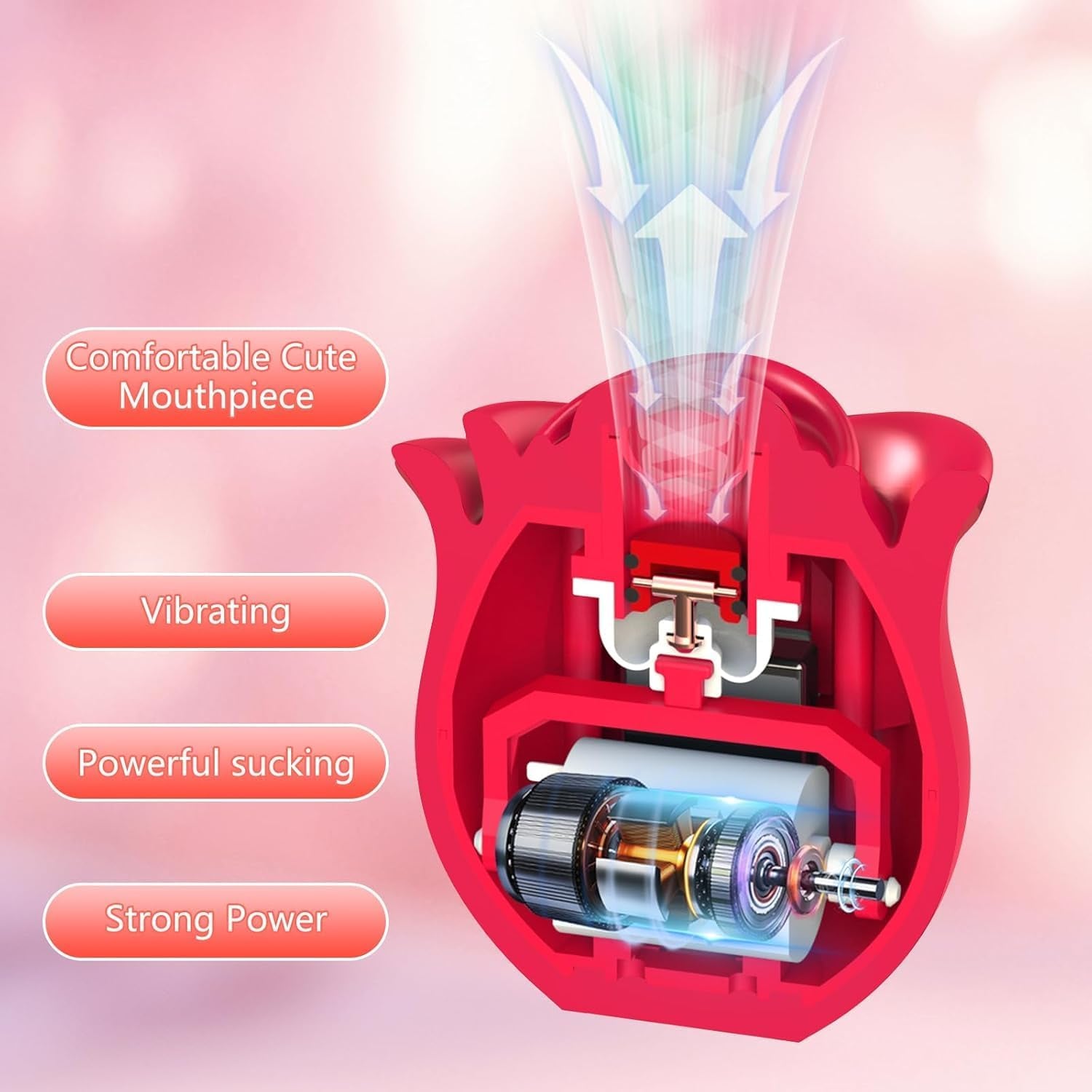 NoirévaX Rose Clit Sucker 10 Modes App Waterproof Quiet