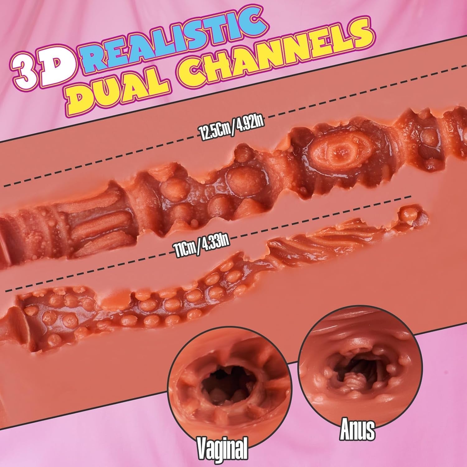 CurveyFlex 16LB Realistic Sex Doll Torso | Dual Channel Design
