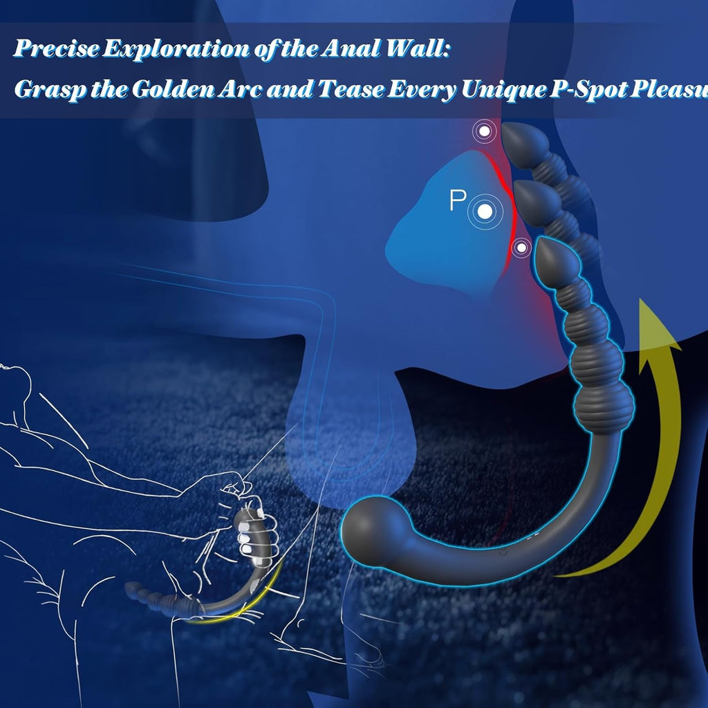 CurvePulse Dual-Ended Vibrating Prostate Massager 9 Modes