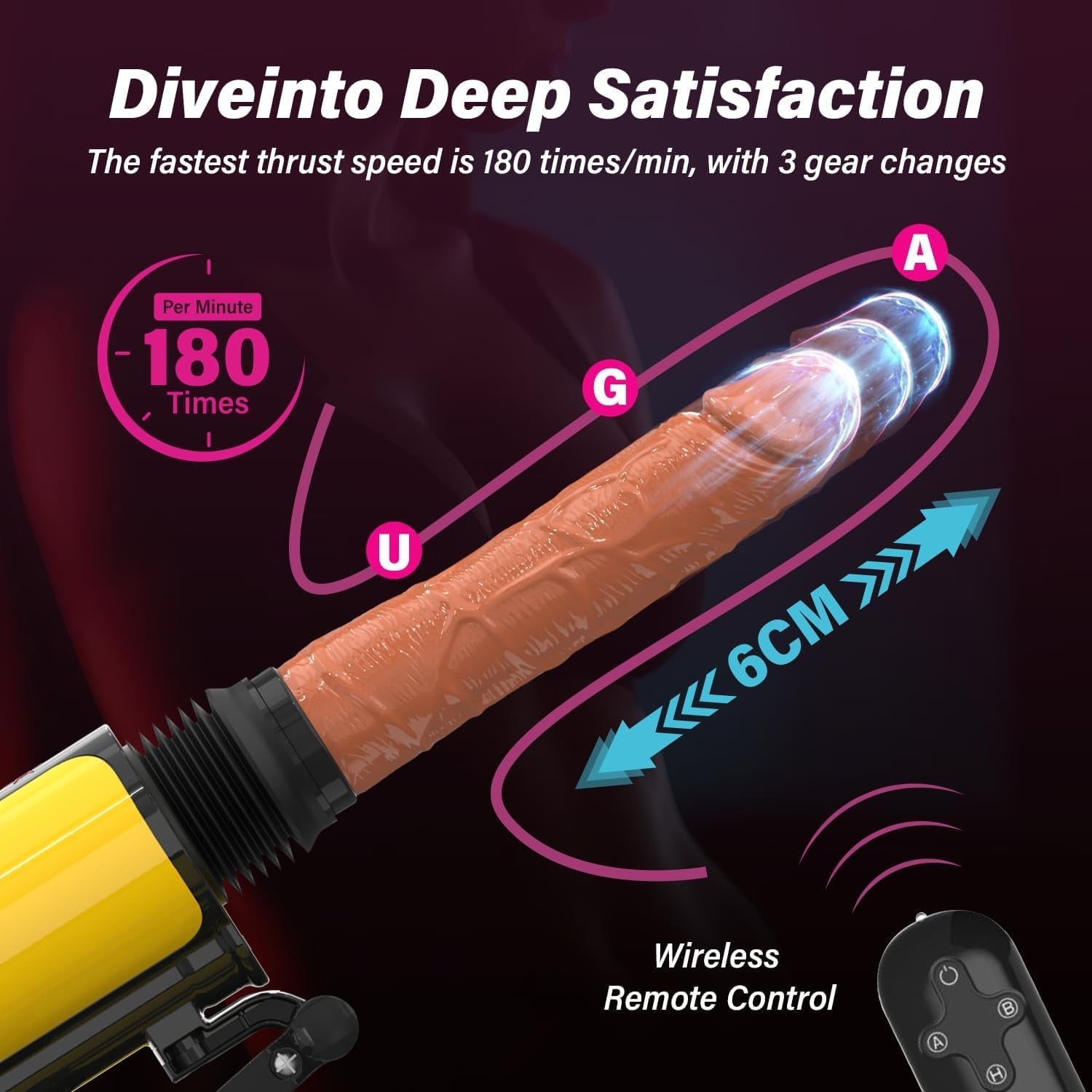 FlexPulse Portable Thrusting Sex Machine with Heating
