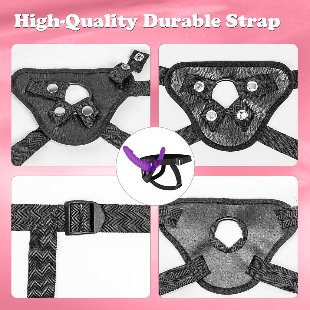 TwinCore Double Ended Strap-On Dildo Harness