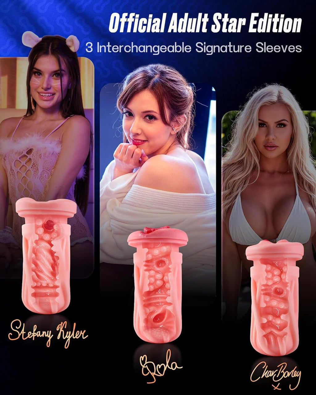 SynthaCore AI App Controlled Thrusting Pocket Pussy 3 Sleeves