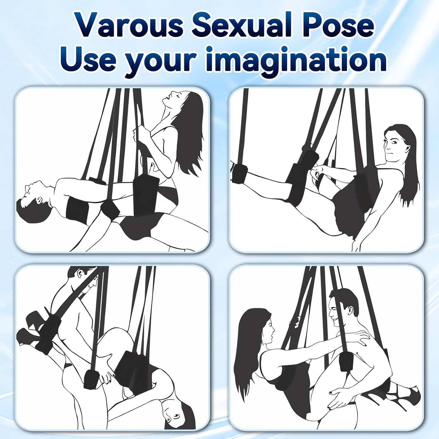 OrvexaX 360° Spinning Sex Swing 800lb Dual Mount